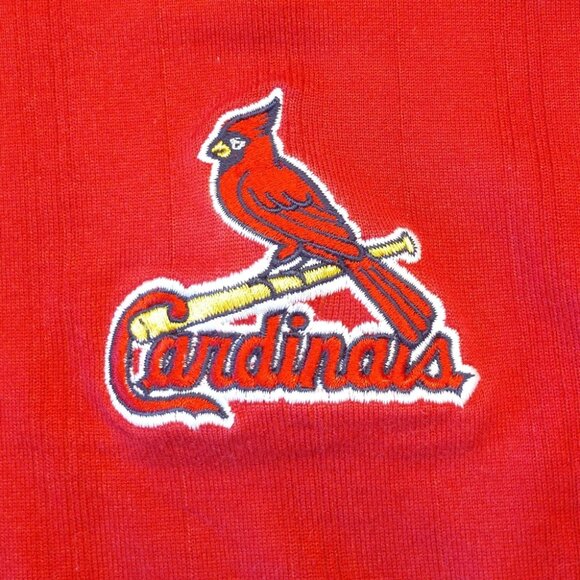 Nike Tiger Woods Collection St Louis Cardinals Red Short Sleeve Polo Shirt Large - Picture 6 of 11